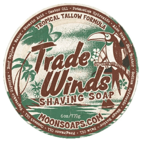 Jabón de Afeitar Moon Soaps Trade Winds 6 Oz