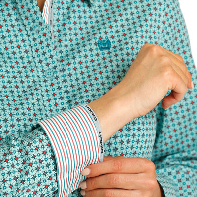 Teal Button Down | Cinch Womens - Korvel