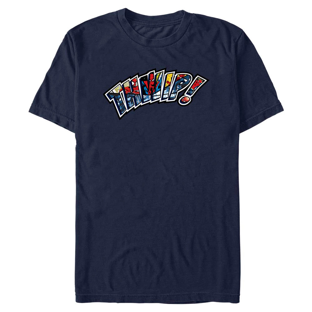 Camiseta de Hombre Marvel Thwip Spidey Panels