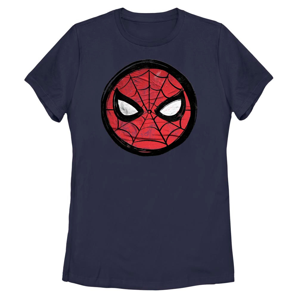 Women's Marvel Spider-Man Sketch Circle T-Shirt