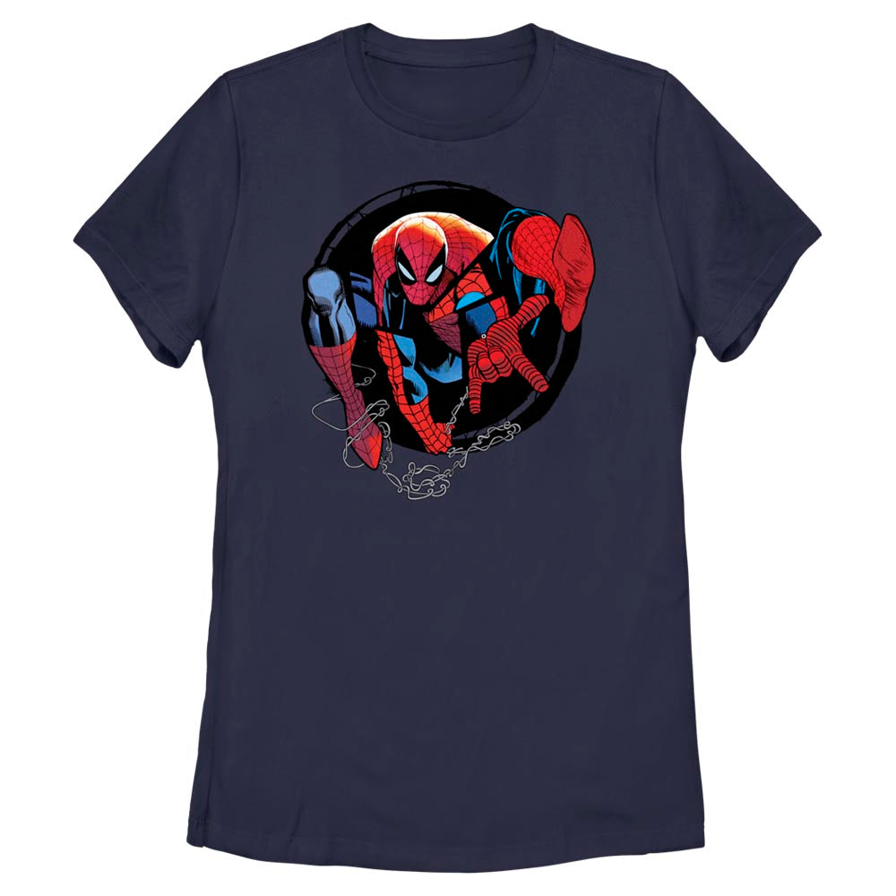 Women's Marvel Spider-Man Circle Graphic T-Shirt