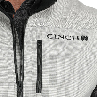 Men's Light Grey Cinch Vest - Stylish & Functional Outerwear - Korvel