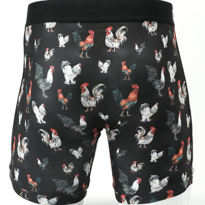 Cinch Men's Rooster Print Boxers - Comfortable & Stylish - Korvel