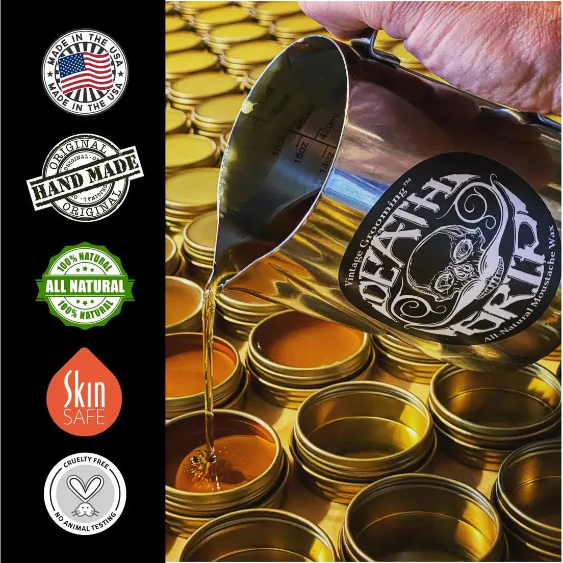 Cire à Moustache Death Grip Extra Strong Hold - 1 oz