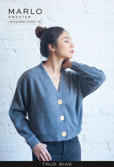 Patrón de Costura de Suéter Oversized Marlo (Tallas 0-18)