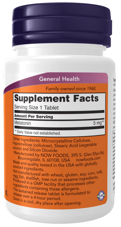 Sustained Release Melatonin 5mg for Restful Sleep - Korvel