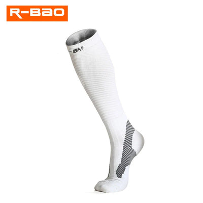 Men/Women Leg Support Stretch Sport Socks Compression Knee High Socks High-quality Runing Marathon Cycling Sock - Korvel