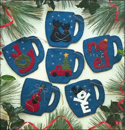 Kit d'Ornements de Tasses Joyeuses - Créez Votre Propre Décoration de Fête