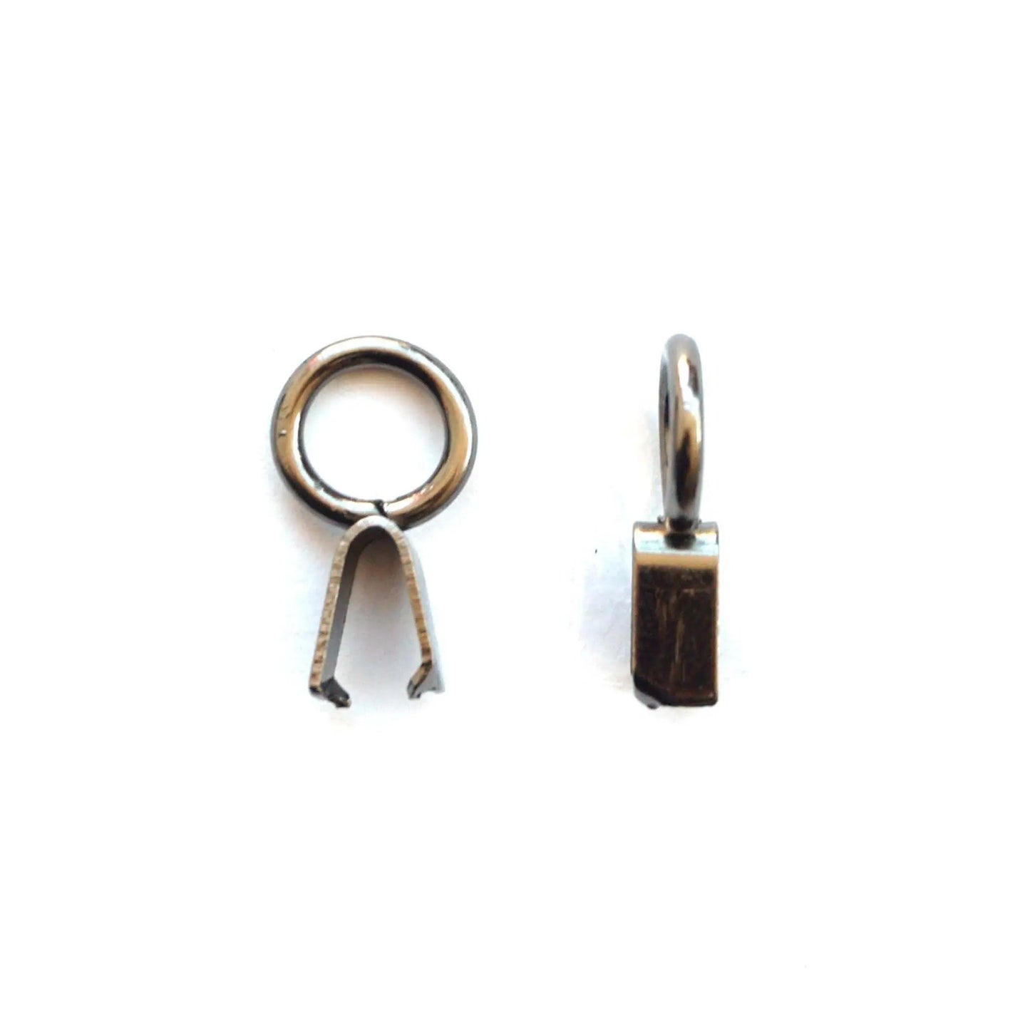 Clips métalliques Koki noir métallisé - 8 pièces