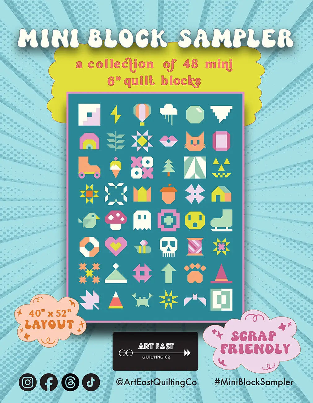 Libro de Patrones de Colcha Mini Block Sampler