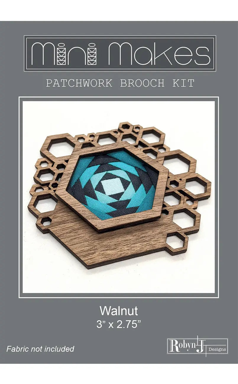 Kit de broche en noyer Mini Makes Hex