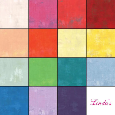 Conjunto de 15 Fat Quarters Moda Grunge Rainbow