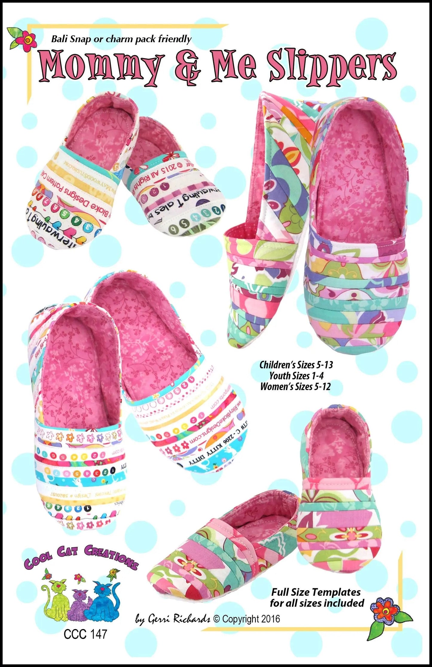 Patrón de Zapatillas Mamá e Hijo