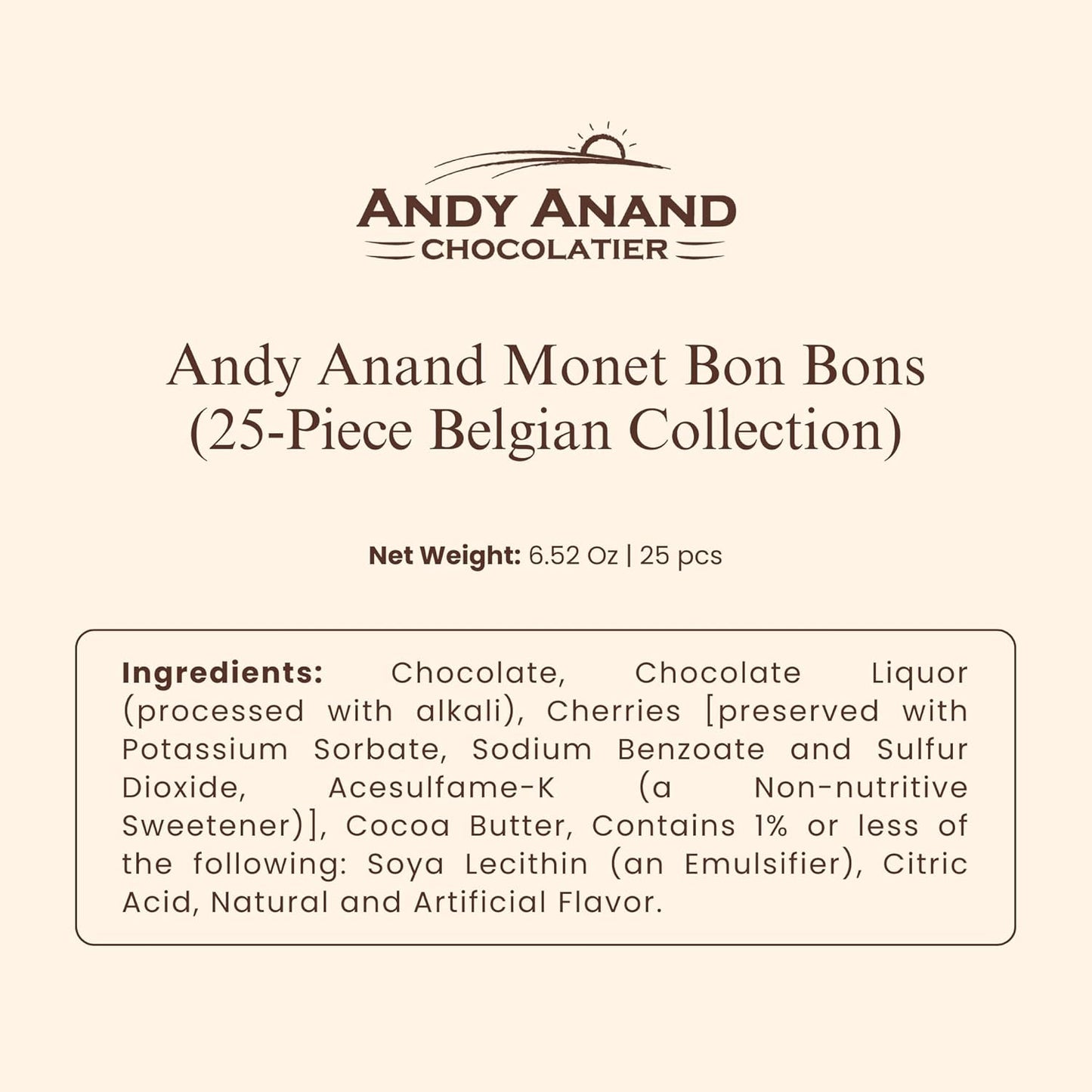 Collection Monet d'Andy Anand : Exquises Truffes en Chocolat Bon Bon