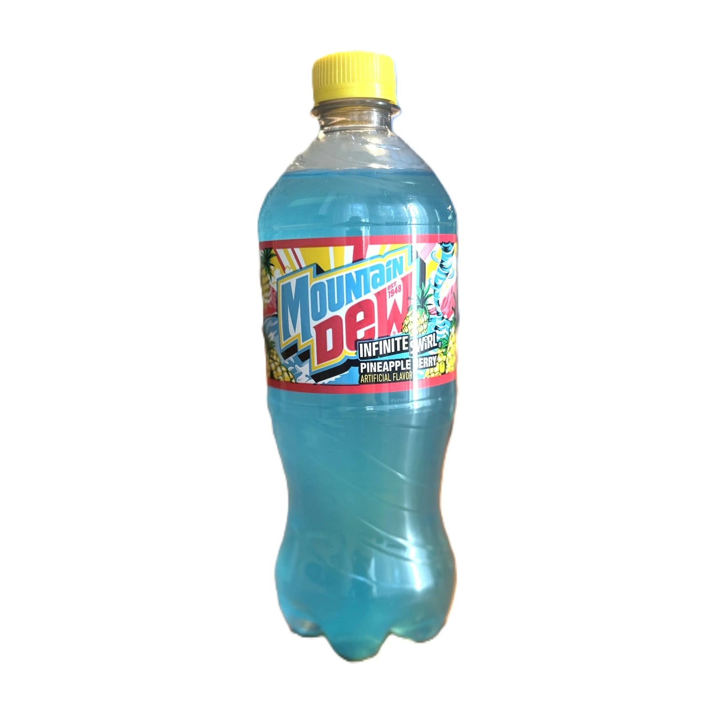 Mountain Dew Infinite Swirl – Pineapple Berry Soda 20 oz Bottle