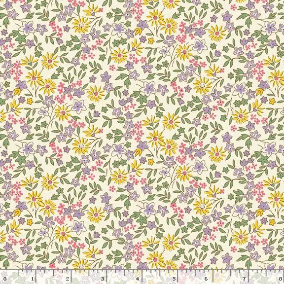 Tela de algodón Multi Aunt Grace Calicos de ancho completo por yarda