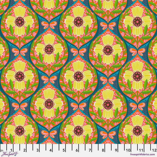 Tissu en coton What the Birds Said - Multi 44"/45" par yard