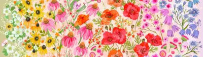 Tissu Multi Superbloom Pastel - 44"/45" par yard