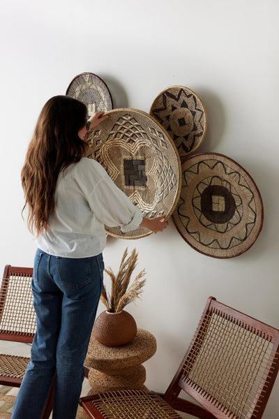 Zambian Plateau Decorative Wall Basket