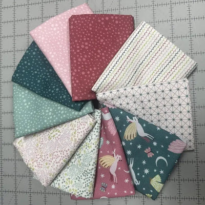 Ensemble de Fat Quarters Mystical Kingdom - Set de 10