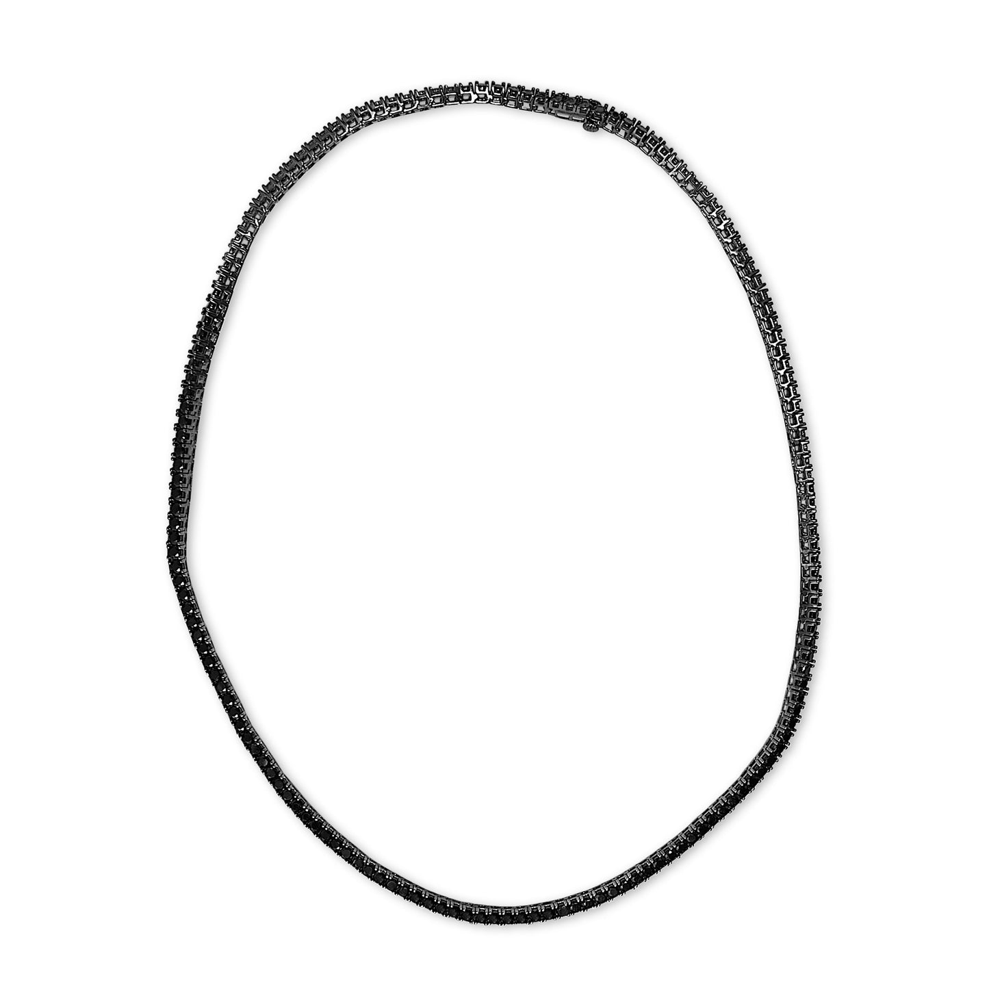 Collier en argent sterling pour homme avec onyx noir