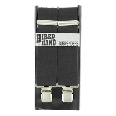 Premium Black Elastic Suspenders for Men - Korvel
