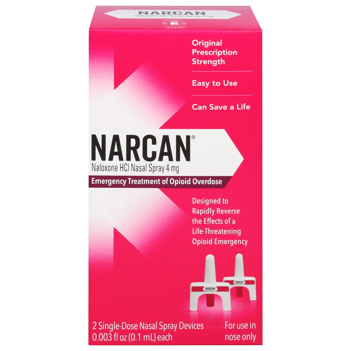 NARCAN Spray Nasal 4 mg - Traitement d'urgence des overdoses aux opioïdes