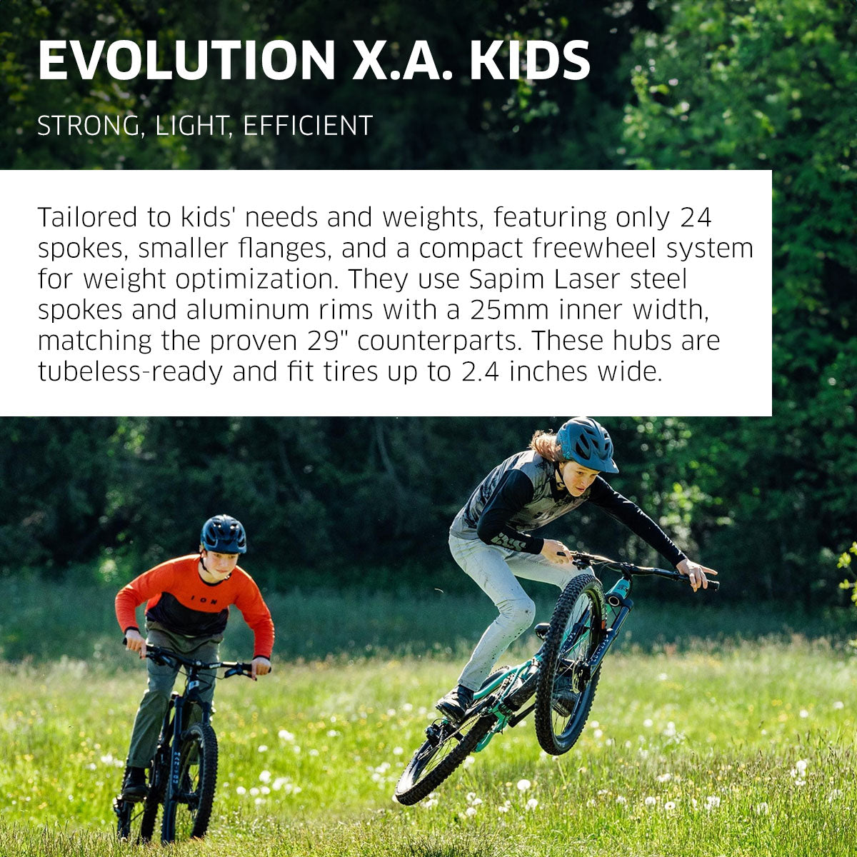 NEWMEN Evolution X.A.25 Front Wheel for Kids