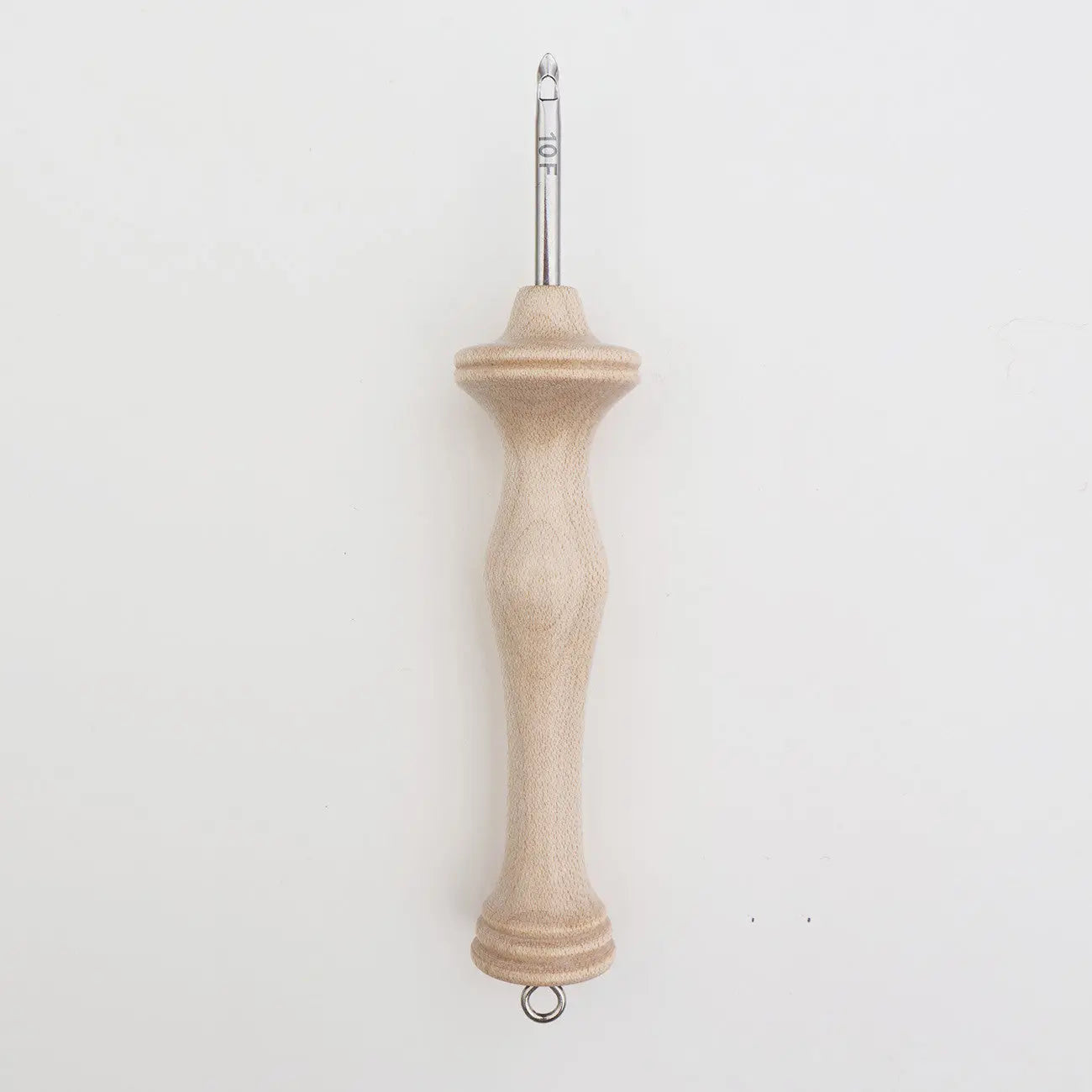 Aiguille à punch Oxford en bois naturel, pointe fine, taille 10