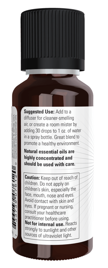 Nature’s Shield Essential Oil Blend – Clove, Lemon, Cinnamon, Eucalyptus & Rosemary | NOW® Solutions