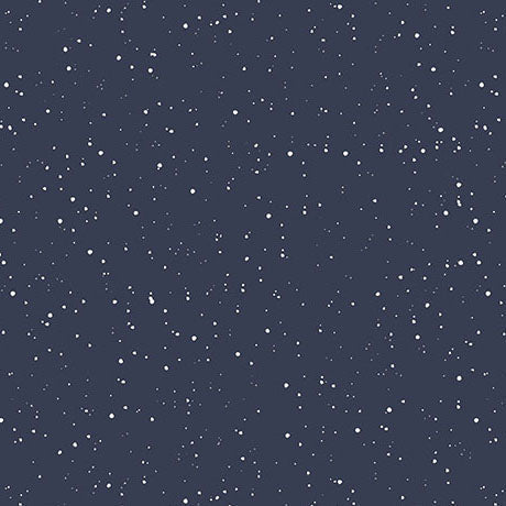 Navy Modern Refinement Splatter Blender Cotton Fabric