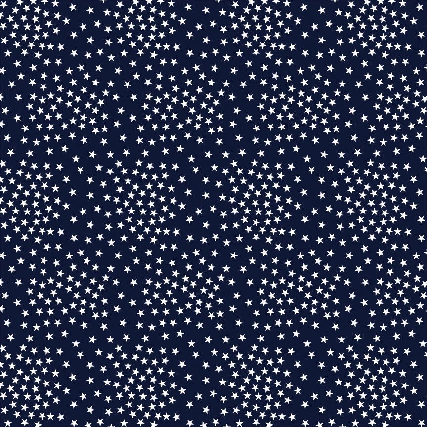 Tela de Algodón Navy Stars Path to Freedom - 44"/45" por Yarda