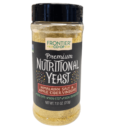 Frontier Co-op Nutritional Yeast Flavor Blends – Dill & ACV / Himalayan Salt & ACV