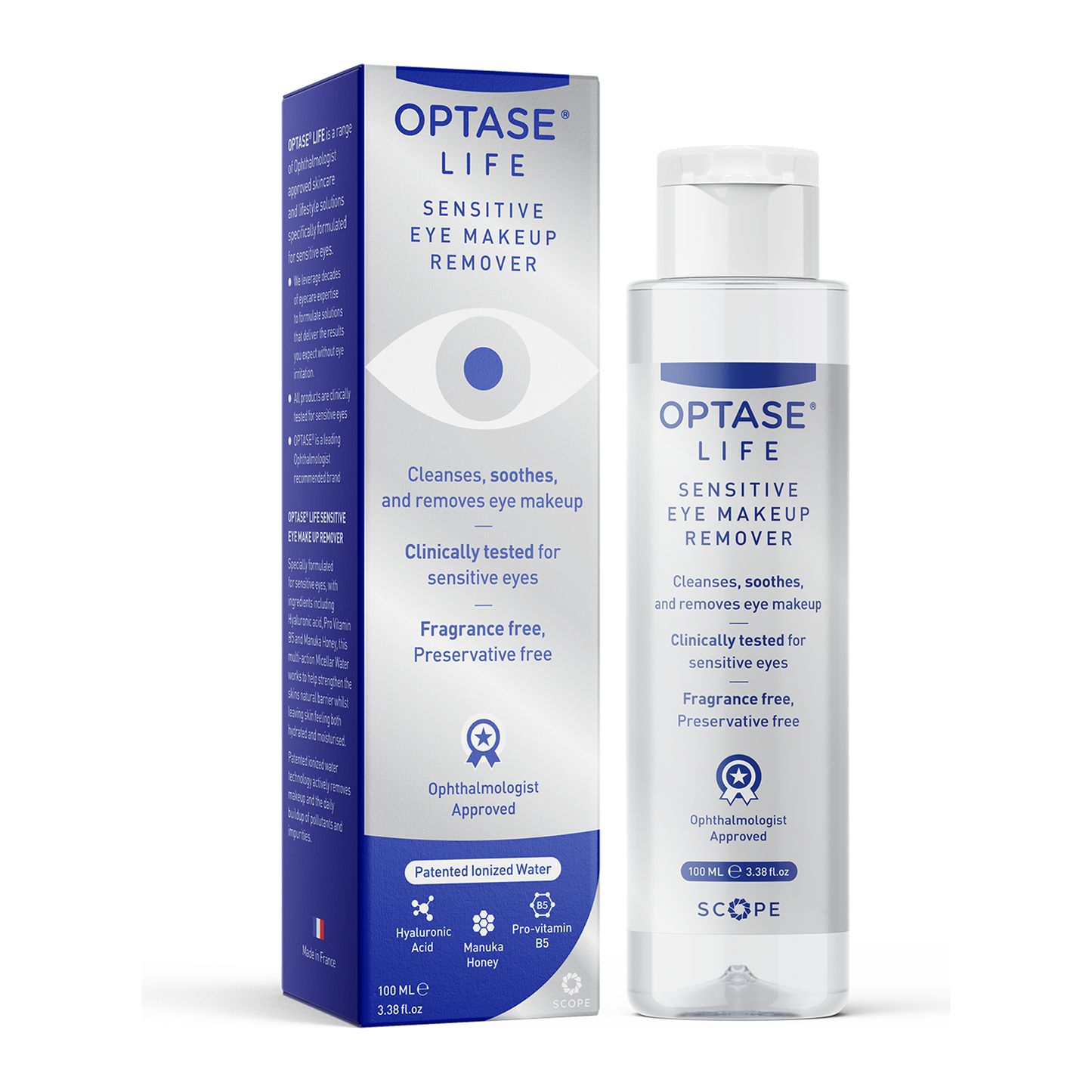 Optase Life Démaquillant Doux pour les Yeux Sensibles 100ml