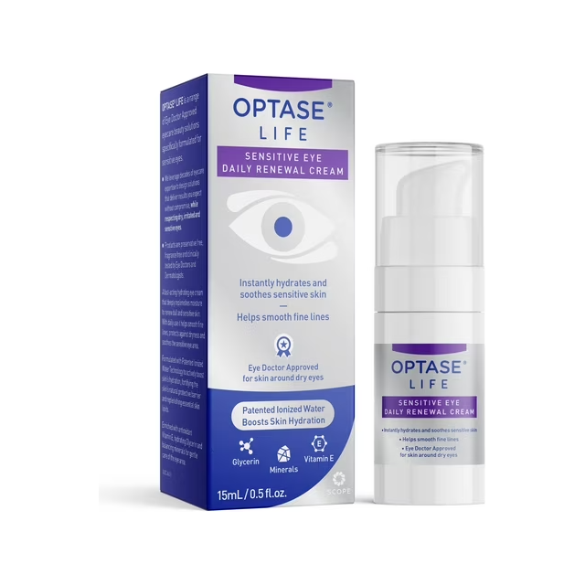Crema de Renovación Diaria para Ojos Sensibles Optase Life 15ml