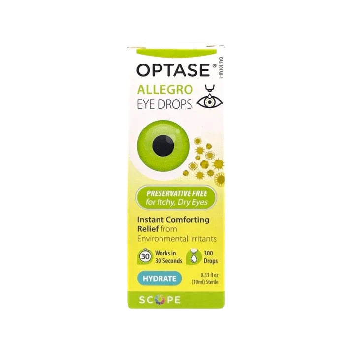 Gouttes oculaires Optase Allegro - Soulagement premium pour les yeux secs