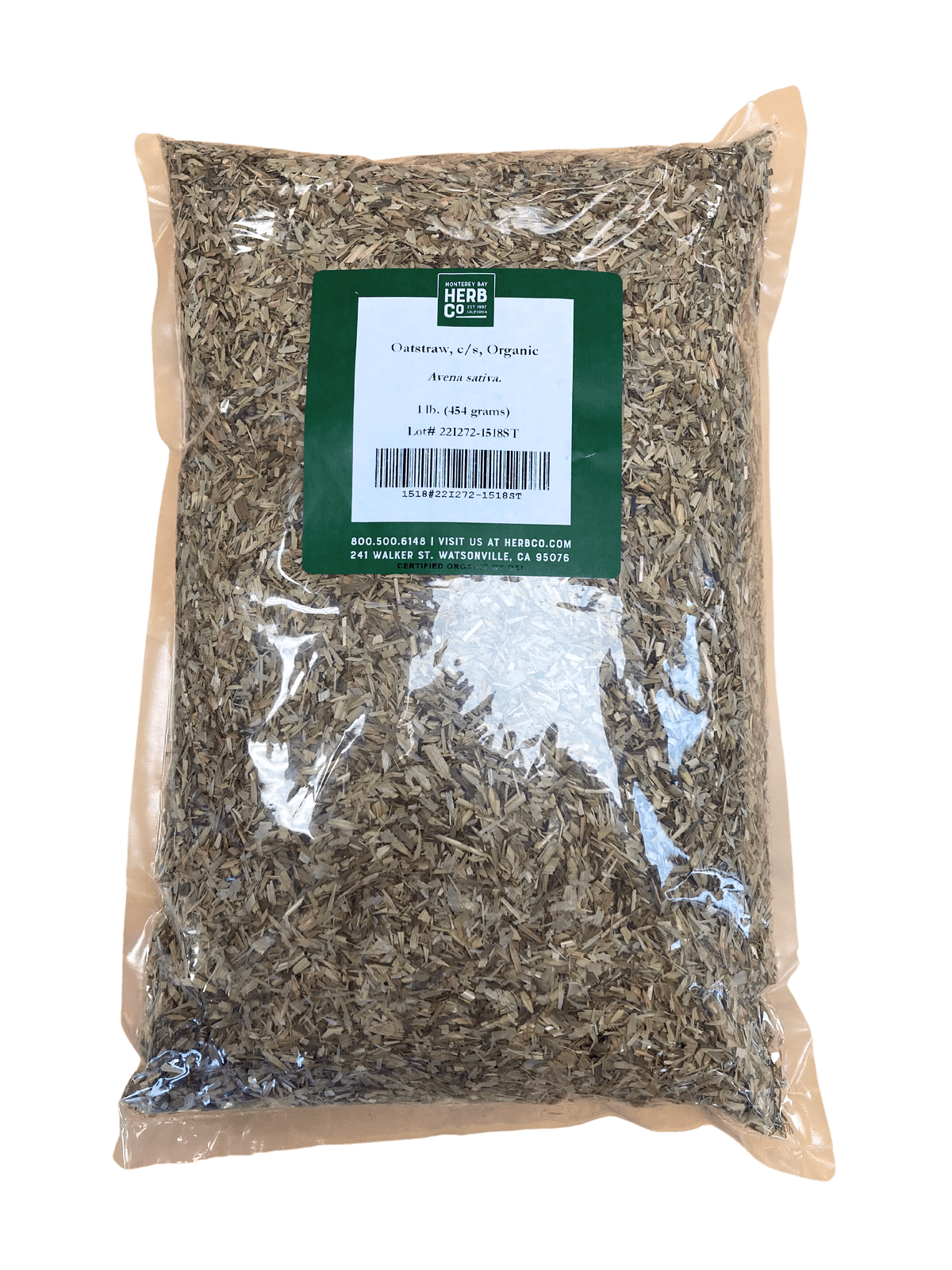 Paja de Avena Orgánica Cortada y Tamizada
