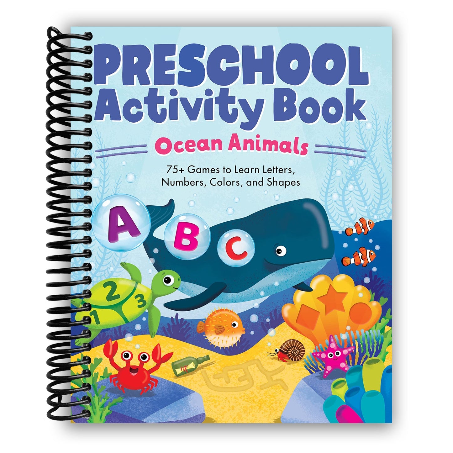 Underwater Adventure: Ocean Animals Preschool Activity Book with 75 Engaging Games for Early Learning - Korvel