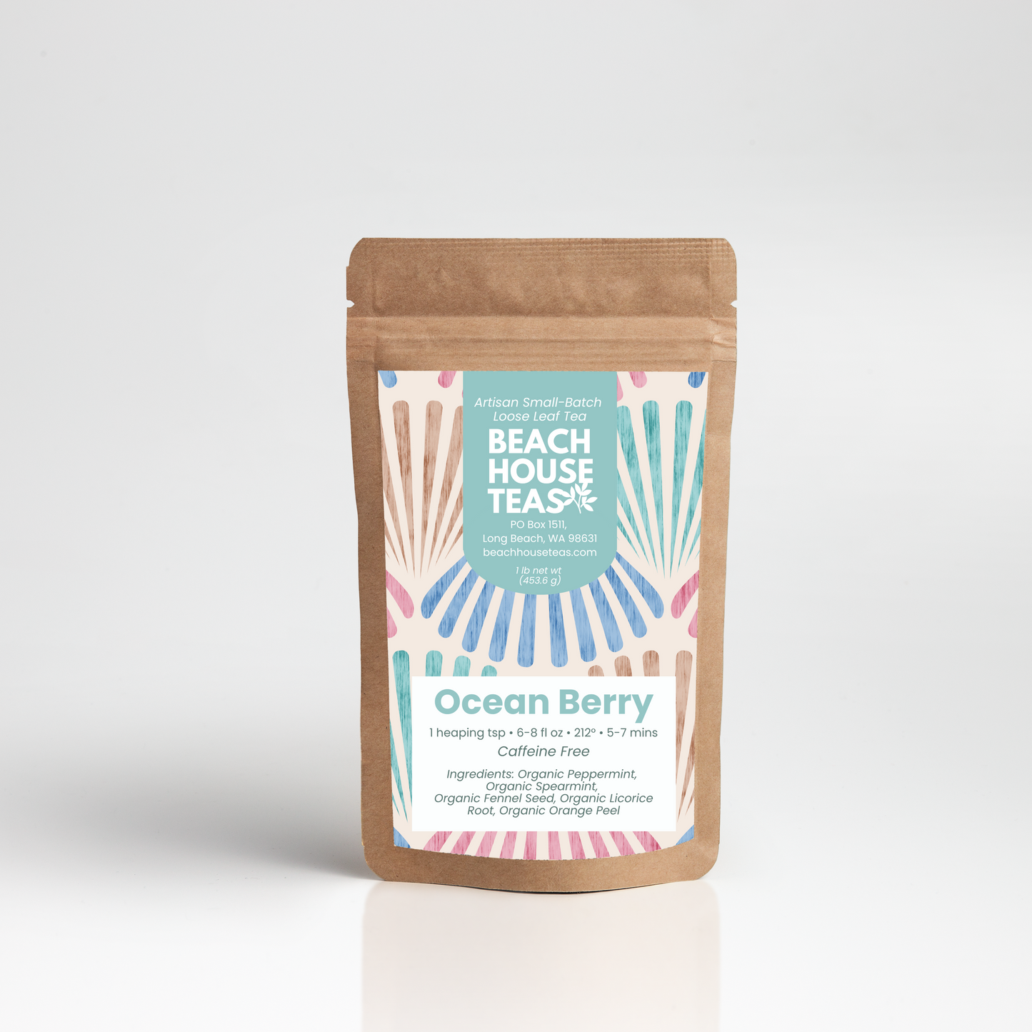 Ocean Berry For Kids: té de hojas sueltas 100 % orgánico, sin cafeína y sin azúcar.