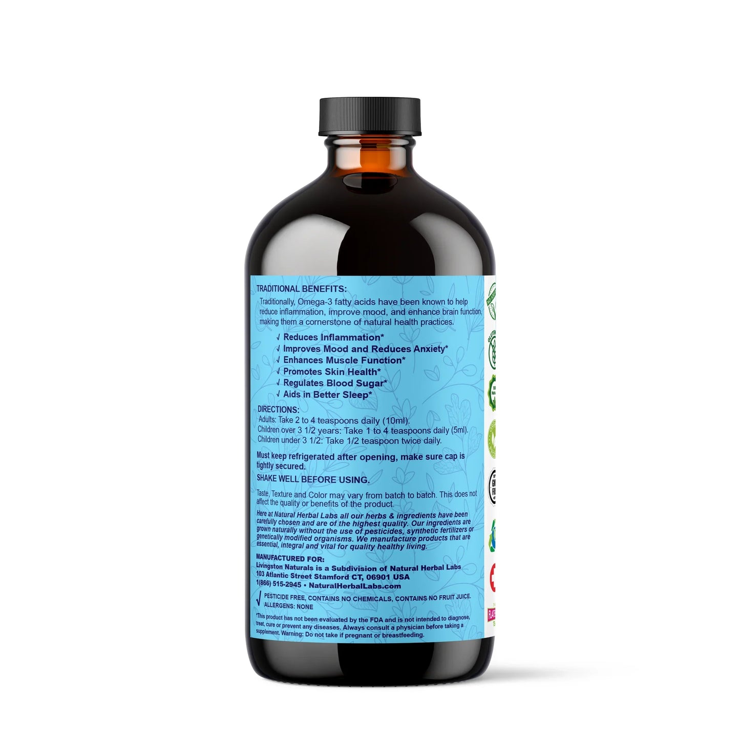 Complejo Vegano de Omega-3 de Fuerza Extra con Vitamina D3 y Magnesio
