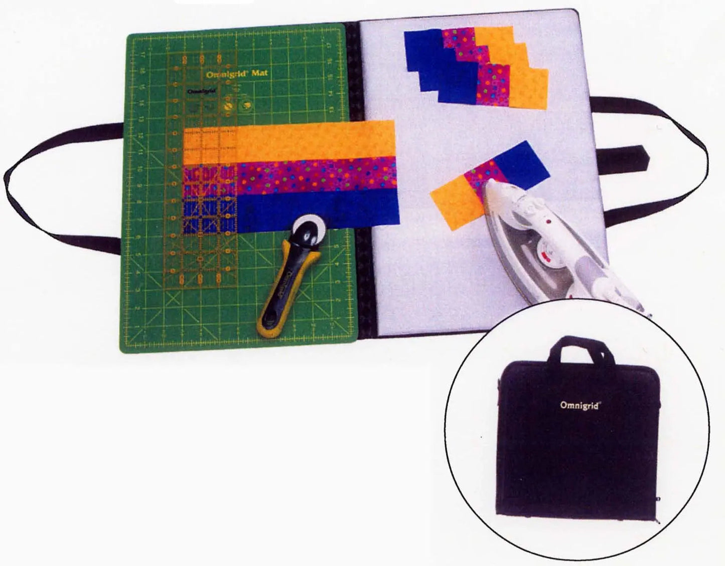 Tapis de découpe et zone de repassage pliable Omnigrid grande taille 12in x 18in