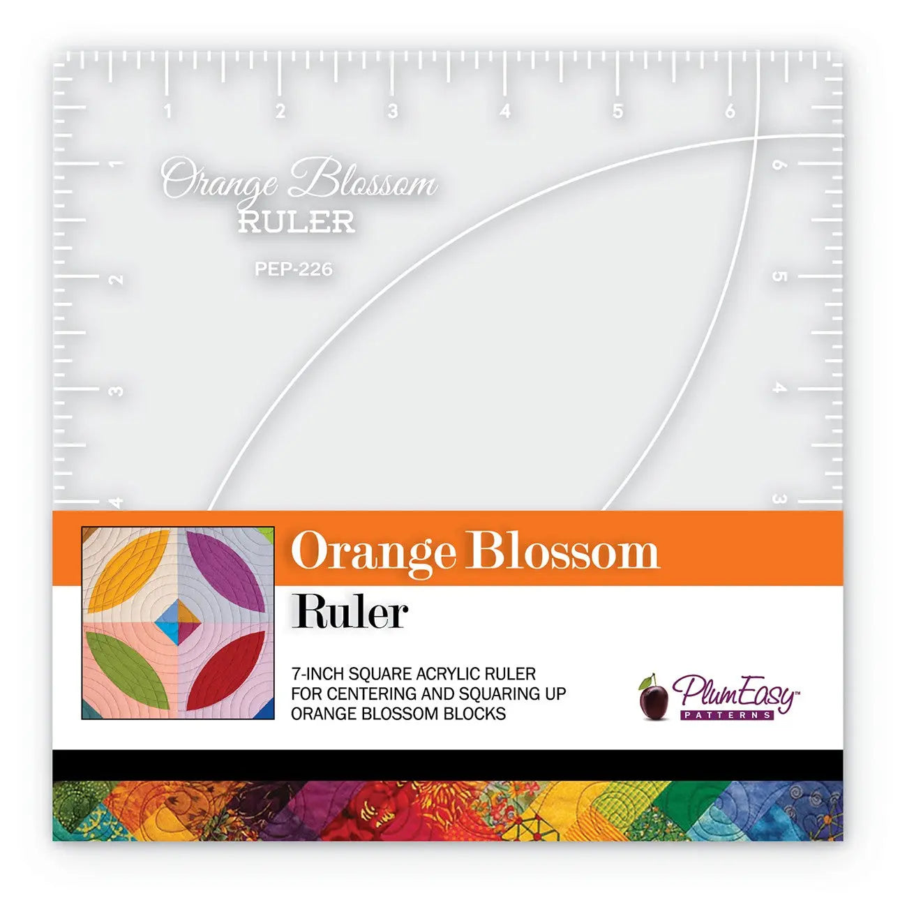 Orange Blossom Ruler for Precision Quilting
