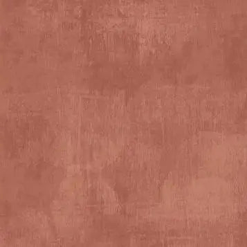 Tela de Algodón Terracota con Pincelada Naranja