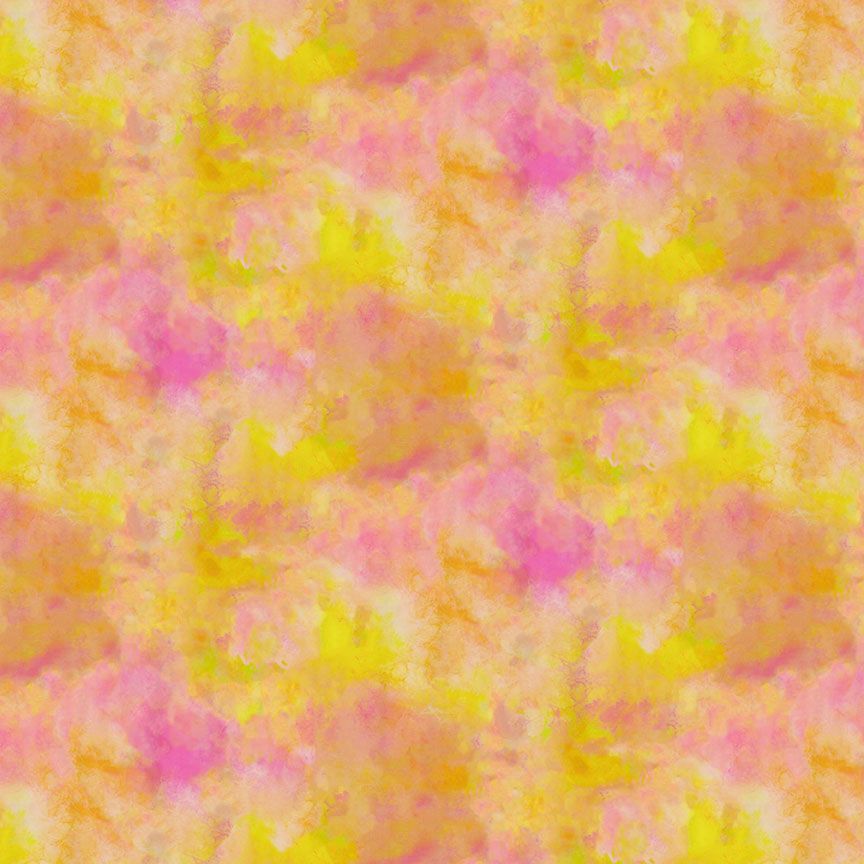 Tissu en coton Wild Beauty à texture Orange Gelato