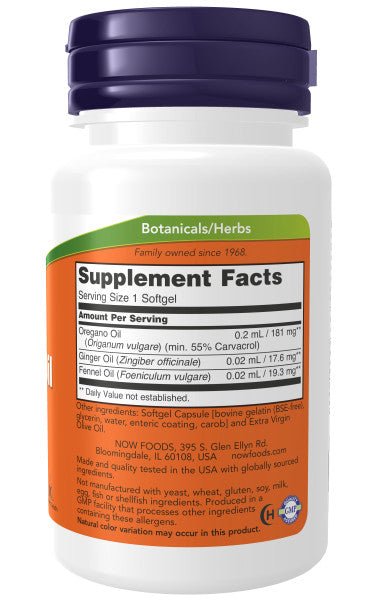Premium Oregano Oil SoftGels for Digestive Health - Korvel