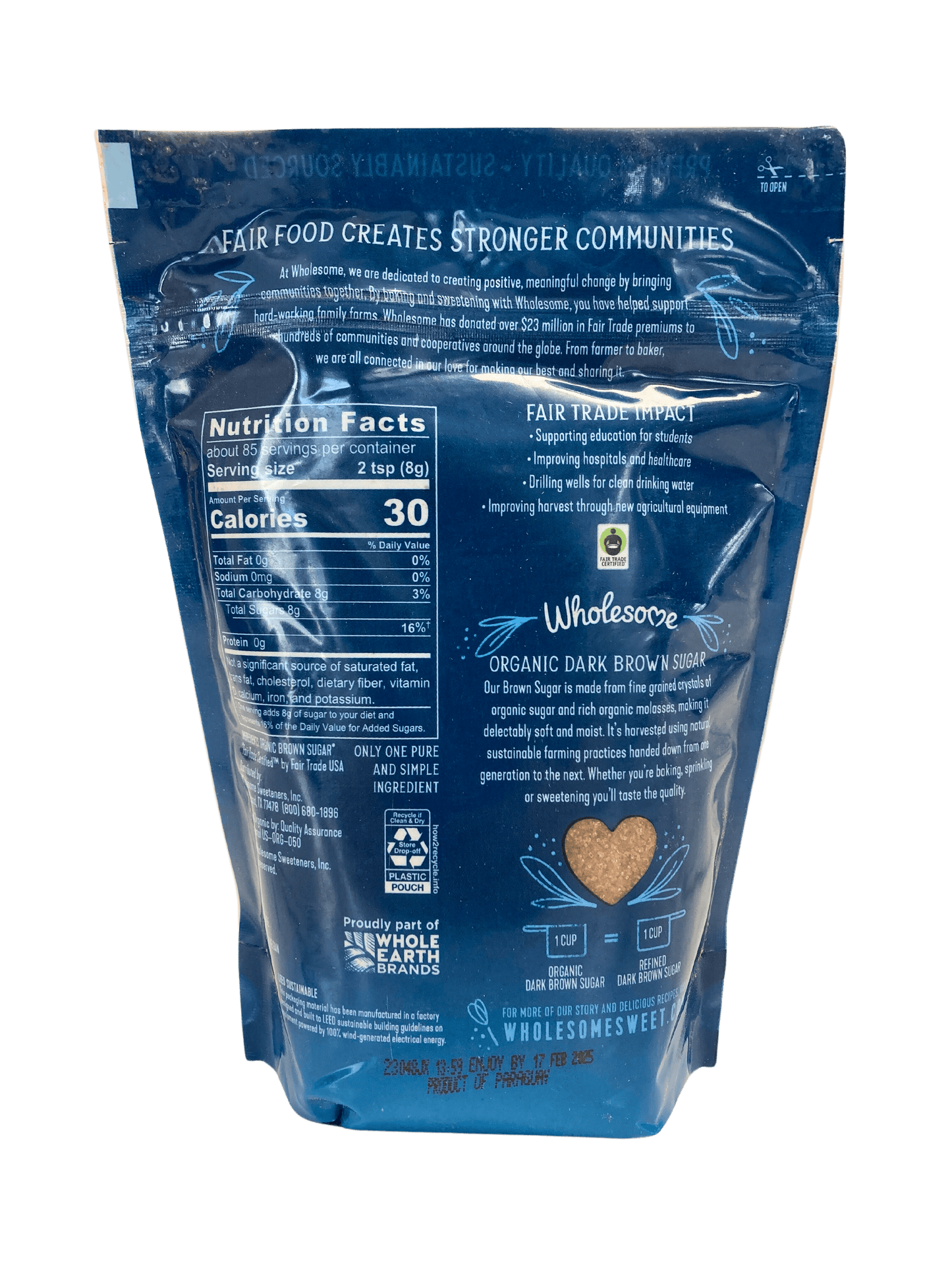 Organic Dark Brown Sugar - Rich & Flavorful Sweetener - Korvel