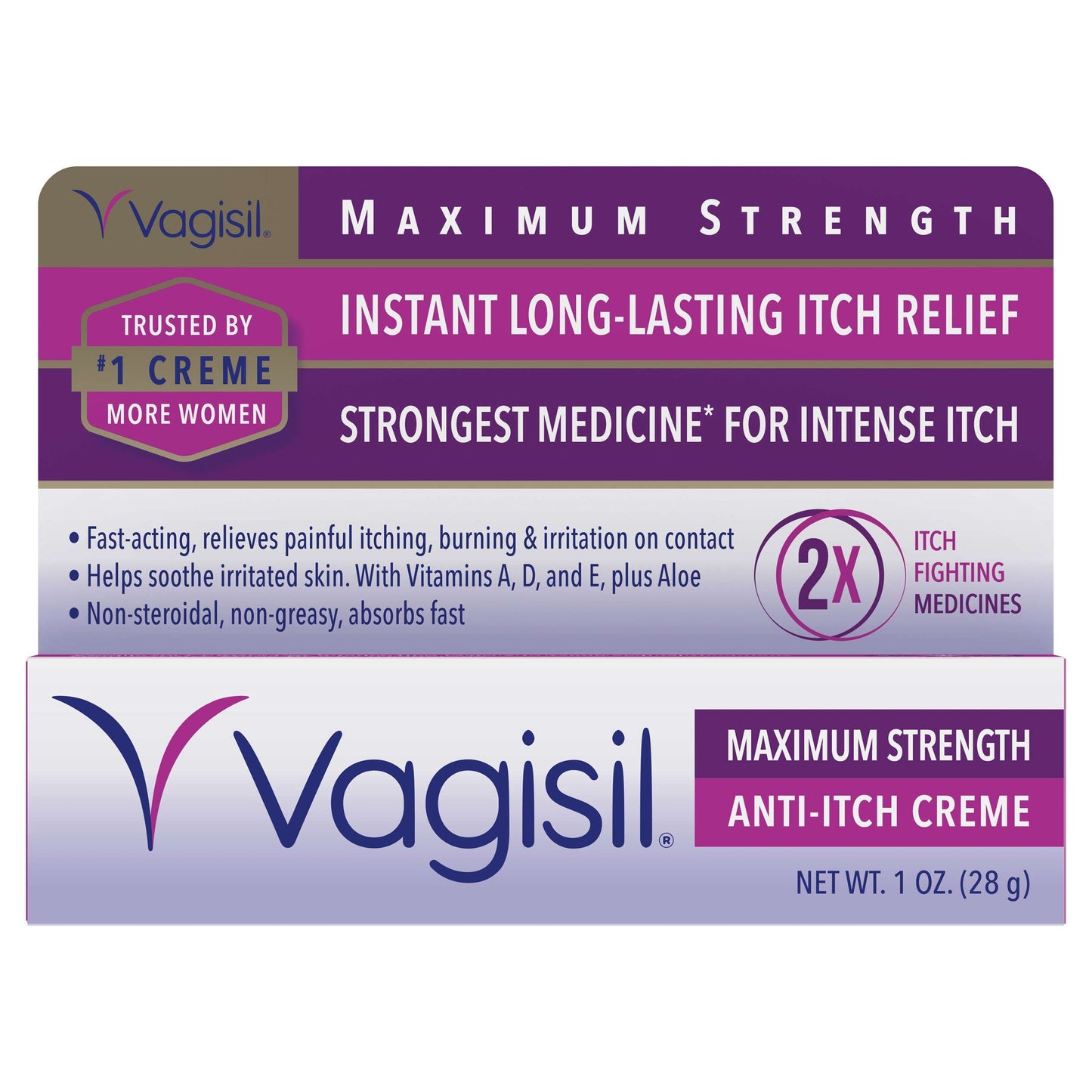 Crema Antipicazón de Máxima Fuerza Vagisil, 1 Onza