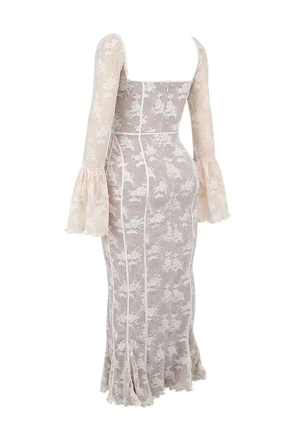 Elegant Lace Backless Dress for Special Occasions