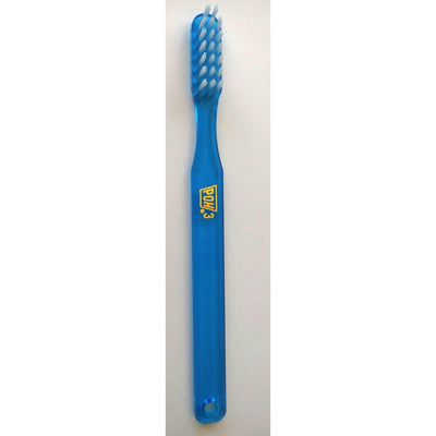 Brosse à dents douce à 3 rangées décalées POH #1 pour adultes - Couleurs assorties