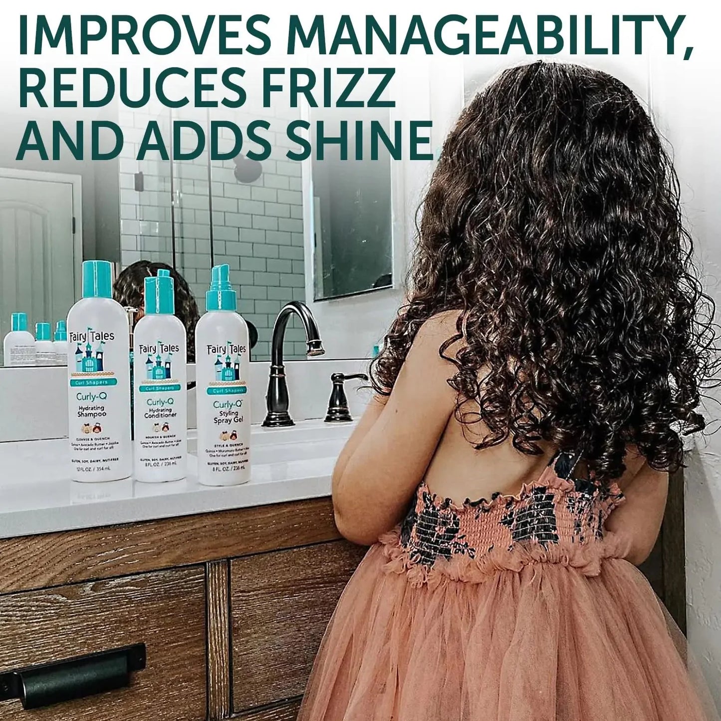 Kit de Champú y Acondicionador Curly Q de Fairy Tales - Tamaño de Viaje